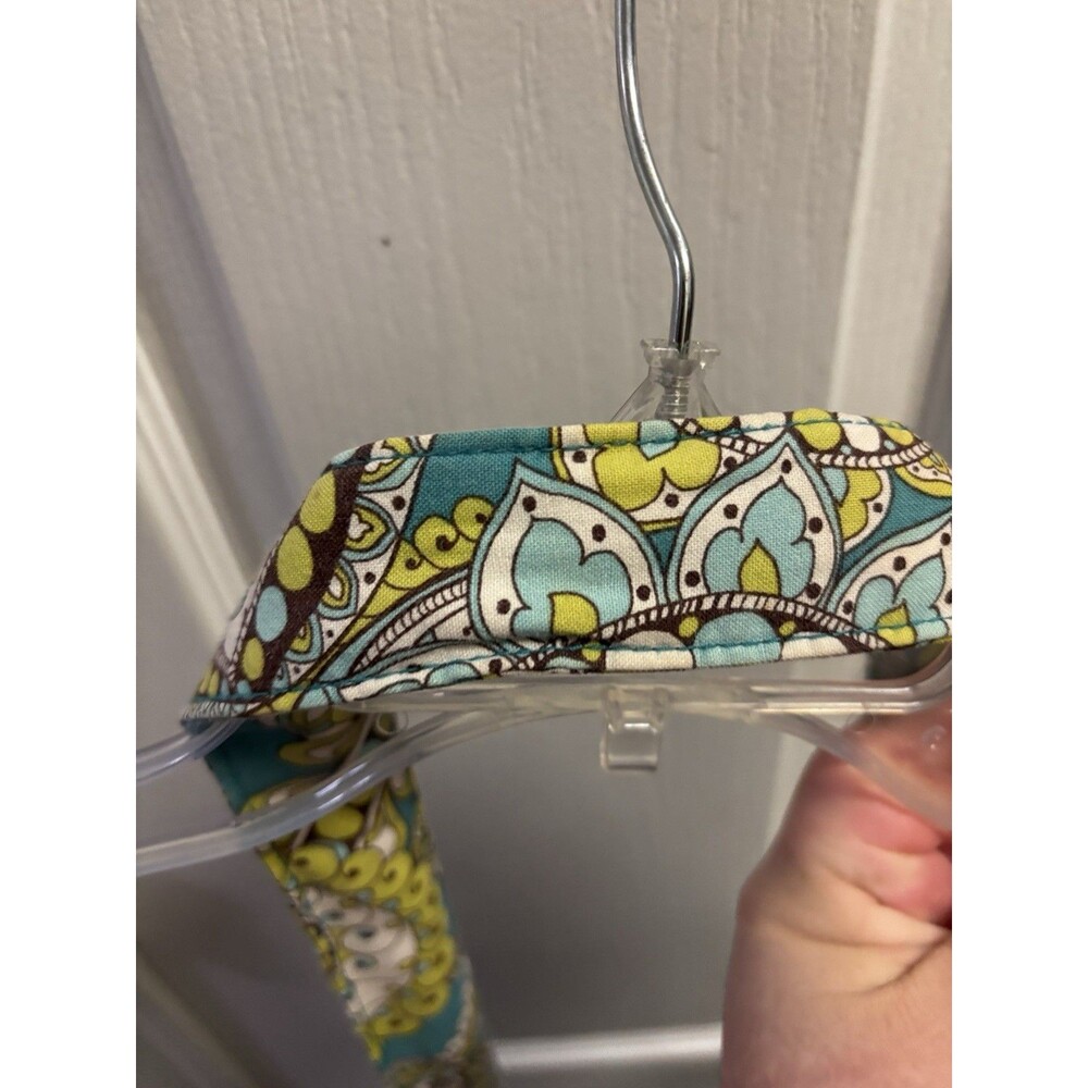 Vera Bradley Womens Rare &  Retired Green Quilted Peacock Crossbody Bag Purse - Picture 7 of 7